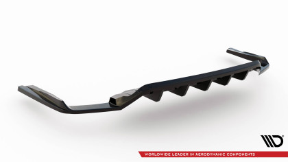 Spoiler zadního nárazniku Audi SQ7 Mk2 (4M) Facelift černý lesklý plast
