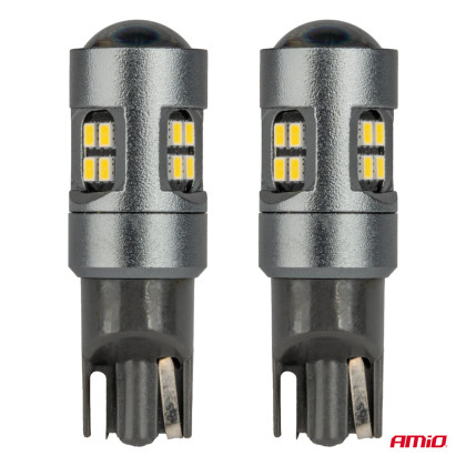 LED CANBUS T10 W5W 16SMD 2016 Bílé žárovky 12V/24V AMIO-04234