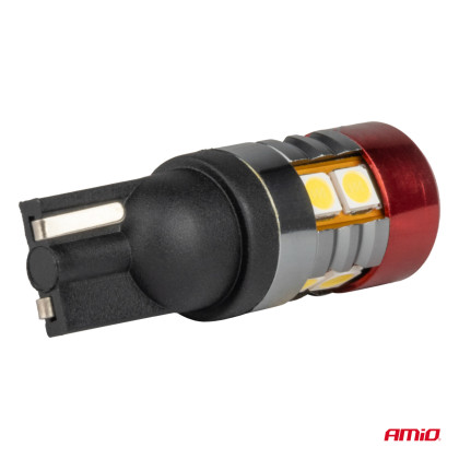 LED žárovky CANBUS T10 W5W 9 SMD 3030 White 12V 24V AMIO-04242
