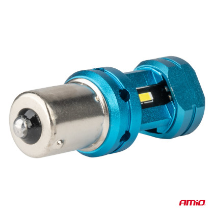 CANBUS LED žárovky 1156 BA15S P21W R10W R5W 4SMD 1860 White 12V 24V AMIO-04252