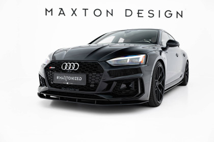 Street pro spojler pod nárazník lipa Audi RS5 Coupe / Sportback F5 černo červený