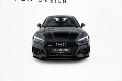 Street pro spojler pod nárazník lipa Audi RS5 Coupe / Sportback F5 černo červený