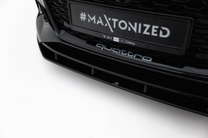 Street pro spojler pod nárazník lipa Audi RS5 Coupe / Sportback F5 černo červený