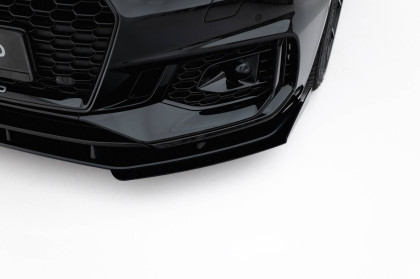 Street pro spojler pod nárazník lipa + flaps Audi RS5 Coupe / Sportback F5 černý