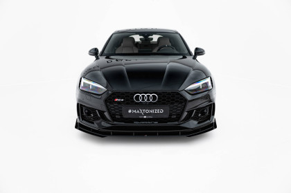 Street pro spojler pod nárazník lipa + flaps Audi RS5 Coupe / Sportback F5 černo červený