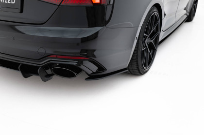 Splittery zadní boční Street Pro Audi RS5 Sportback F5 černo červené