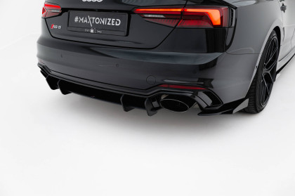 Spoiler zadního nárazníku Street pro Audi RS5 Coupe / Sportback F5 černo červený