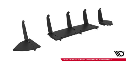 Spoiler zadního nárazníku Street pro V.2 Ford Focus RS Mk3 černo červený