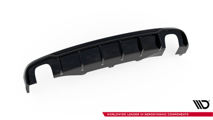 Zadní difuzor Audi A4 B8 černý lesklý plast - single duplex