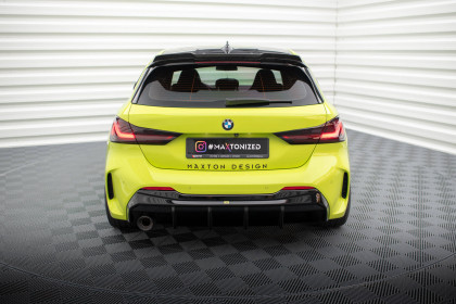 Zadní difuzor V.3 BMW 1 F40 M-Pack černý lesklý plast - single duplex