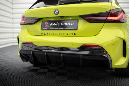 Zadní difuzor V.3 BMW 1 F40 M-Pack černý lesklý plast - single duplex