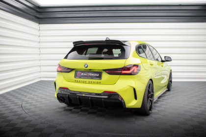 Zadní difuzor V.3 BMW 1 F40 M-Pack černý lesklý plast - single duplex