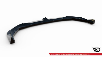 Spojler pod nárazník lipa V.2 BMW M135i / 1 M-Pack F70 černý lesklý plast