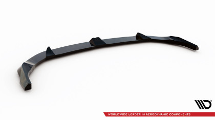 Spojler pod nárazník lipa V.3 BMW M135i / 1 M-Pack F70 černý lesklý plast