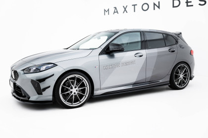Prahové lišty V.1 BMW M135i / 1 M-Pack F70 černý lesklý plast