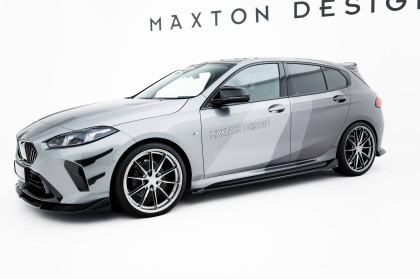 Prahové lišty V.2 BMW M135i / 1 M-Pack F70 černý lesklý plast