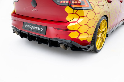 Splittery zadní boční Street Pro + flaps Volkswagen Golf GTI Clubsport Mk8 Facelift černé