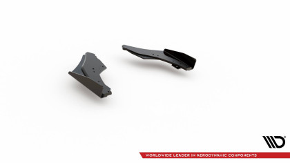 Splittery zadní boční Street Pro + flaps Volkswagen Golf GTI Clubsport Mk8 Facelift černé