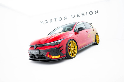 Street pro spojler pod nárazník lipa Volkswagen Golf GTI Clubsport Mk8 Facelift černý