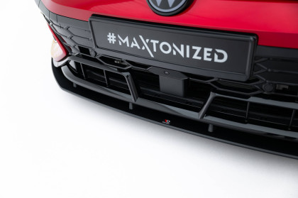 Street pro spojler pod nárazník lipa Volkswagen Golf GTI Clubsport Mk8 Facelift černý