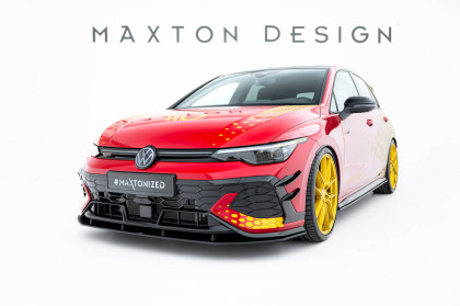 Street pro spojler pod nárazník lipa Volkswagen Golf GTI Clubsport Mk8 Facelift černý
