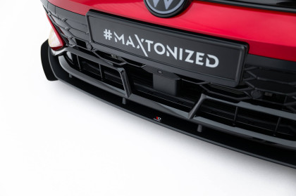 Street pro spojler pod nárazník lipa + flaps Volkswagen Golf GTI Clubsport Mk8 Facelift černo červený