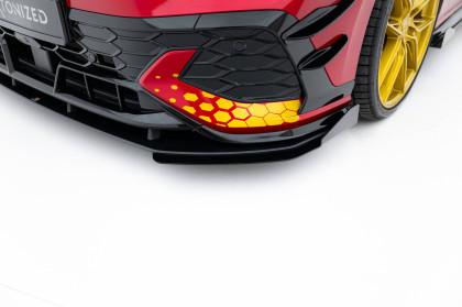Street pro spojler pod nárazník lipa + flaps Volkswagen Golf GTI Clubsport Mk8 Facelift černo červený