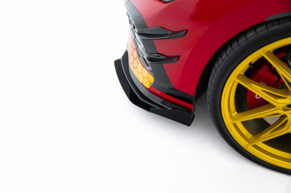 Street pro spojler pod nárazník lipa + flaps Volkswagen Golf GTI Clubsport Mk8 Facelift černo červený