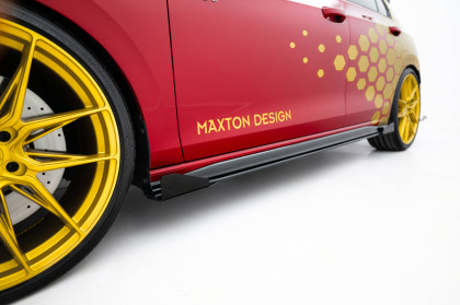 Prahové lišty Street pro + flaps Volkswagen Golf GTI Clubsport Mk8 Facelift černé