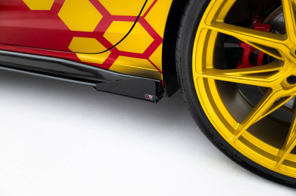 Prahové lišty Street pro + flaps Volkswagen Golf GTI Clubsport Mk8 Facelift černé