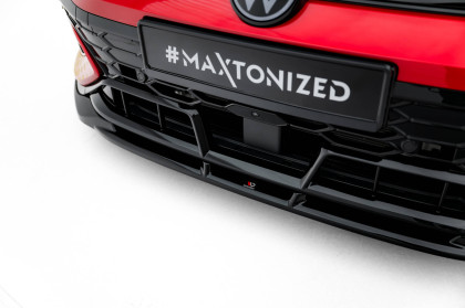 Spojler pod nárazník lipa V.1 Volkswagen Golf GTI Clubsport Mk8 Facelift černý lesklý plast