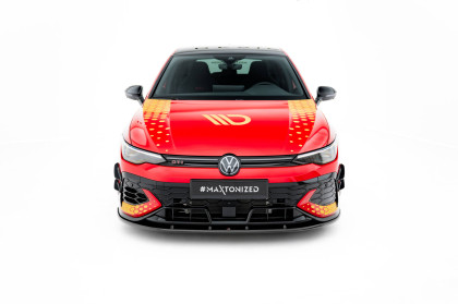 Spojler pod nárazník lipa V.2 Volkswagen Golf GTI Clubsport Mk8 Facelift černý lesklý plast