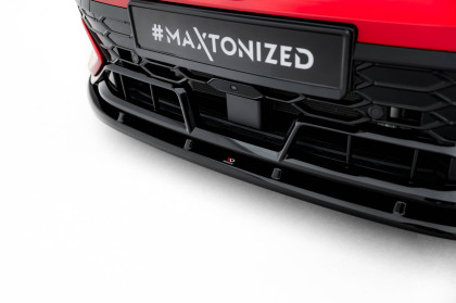Spojler pod nárazník lipa V.2 Volkswagen Golf GTI Clubsport Mk8 Facelift černý lesklý plast