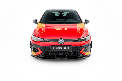 Spojler pod nárazník lipa V.3 Volkswagen Golf GTI Clubsport Mk8 Facelift černý lesklý plast
