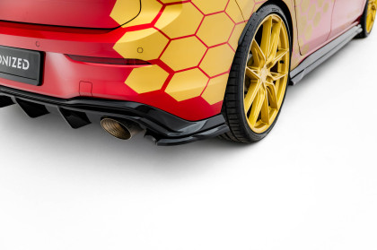 Splittery zadní boční V.3 Volkswagen Golf GTI Clubsport Mk8 Facelift černý lesklý plast