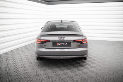 Zadní difuzor Audi A4 S-line B9 černý lesklý plast - double