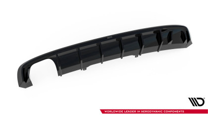 Zadní difuzor Audi A4 S-line B9 černý lesklý plast - double