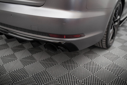 Zadní difuzor Audi A4 S-line B9 černý lesklý plast - single suplex