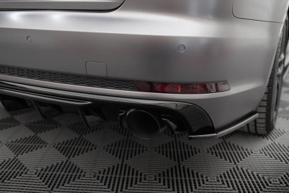 Zadní difuzor Audi A4 S-line B9 černý lesklý plast - single suplex