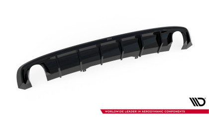 Zadní difuzor Audi A4 S-line B9 černý lesklý plast - single suplex