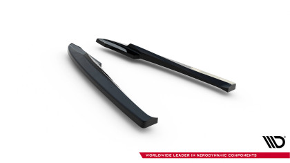 Splittery zadní boční V.2 Audi A4 B8 černý lesklý plast