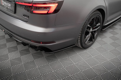 Splittery zadní boční V.3 Audi A4 S-line B9 černý lesklý plast