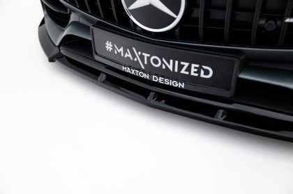 Spojler pod nárazník lipa Mercedes-AMG GT C C190 Facelift černý lesklý plast
