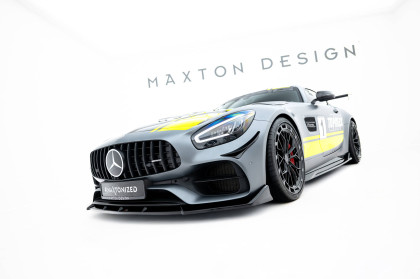 Spojler pod nárazník lipa Mercedes-AMG GT C C190 Facelift černý lesklý plast