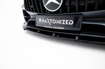 Spojler pod nárazník lipa Mercedes-AMG GT C C190 Facelift černý lesklý plast