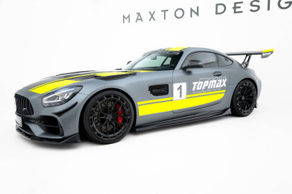 Prahové lišty Mercedes-AMG GT C C190 Facelift černý lesklý plast