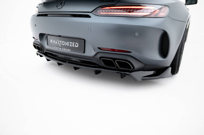 Spoiler zadního nárazniku Mercedes-AMG GT C C190 Facelift černý lesklý plast
