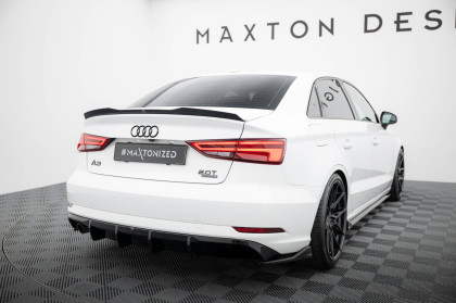 Zadní difuzor Audi A3 Sedan 8V Facelift černý lesklý plast - single