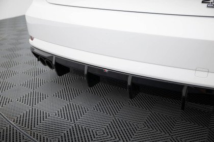 Zadní difuzor Audi A3 Sedan 8V Facelift černý lesklý plast - double