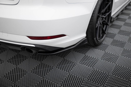 Splittery zadní boční V.1 Audi A3 Sedan 8V Facelift černý lesklý plast